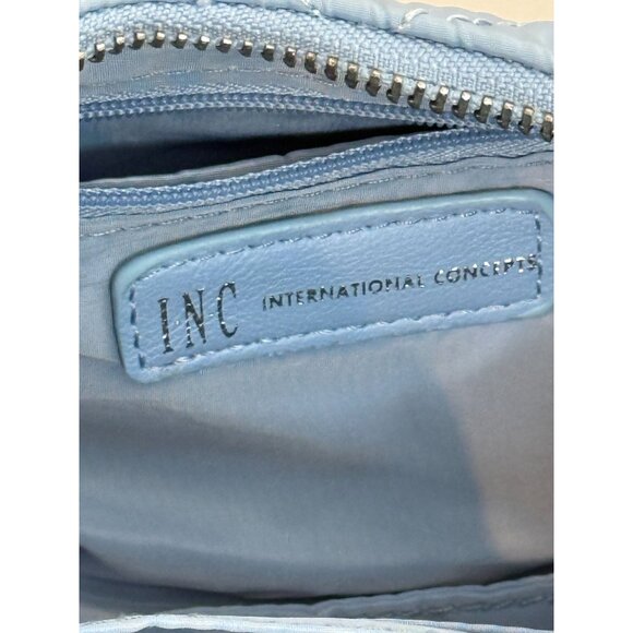 INC International Concepts Blue Quilted Crossbody Shoulder Bag Purse Handbag - Picture 8 of 14
